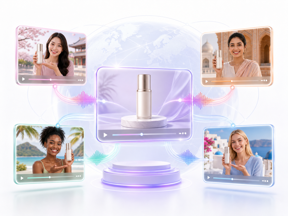 One product video localized for global buyers